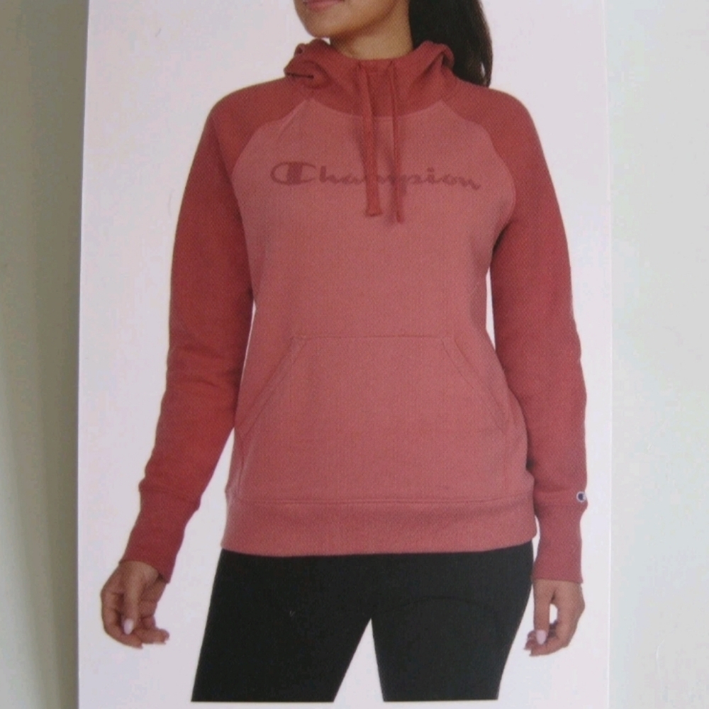 Champion Women’s Pink Fleece Lined Pullover Hoodie Sweatshirt - S , NWT